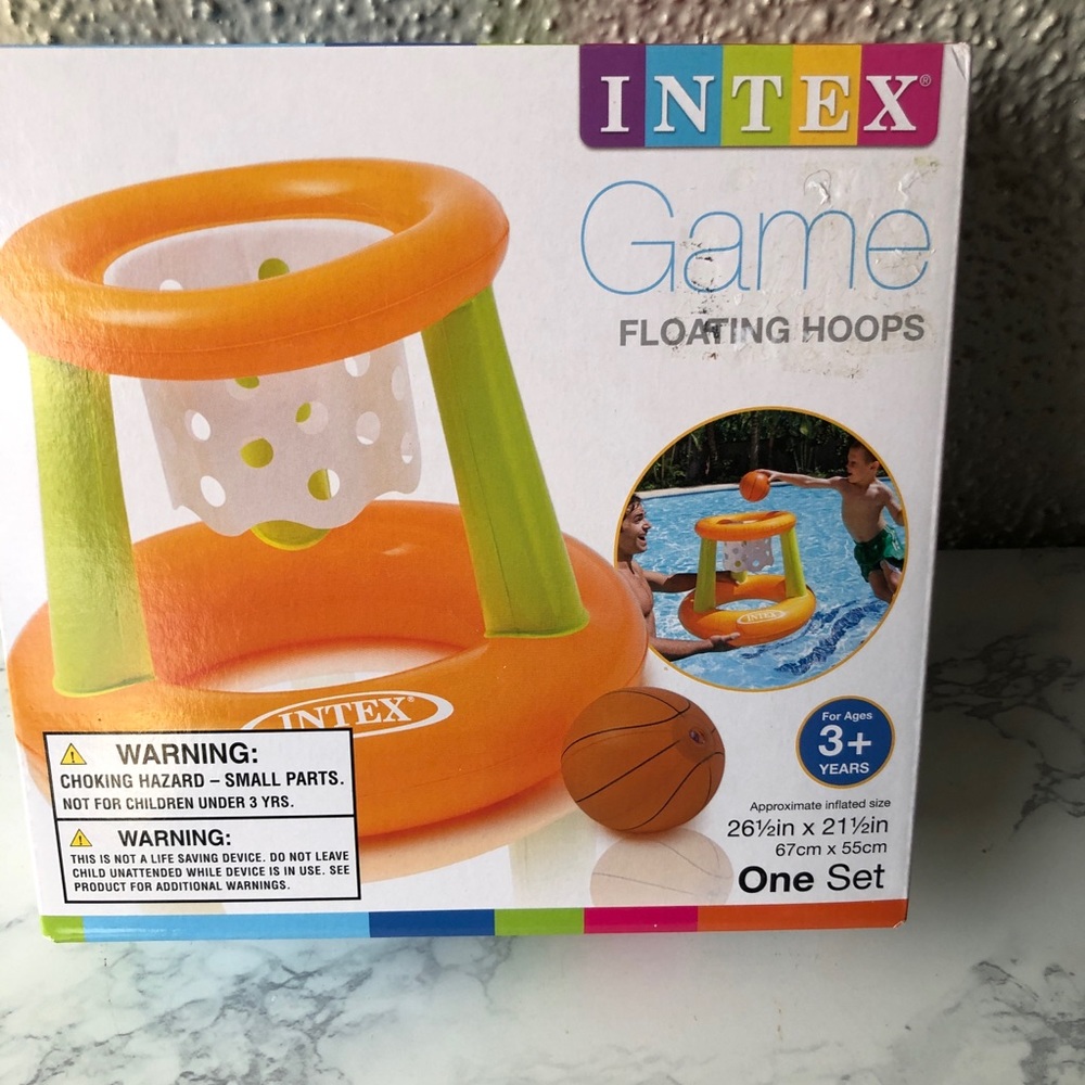 Intex Floating Hoops Basketball Game outdoor pool NWT